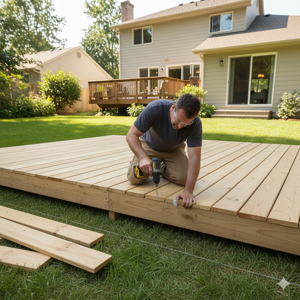 Install Decking Boards