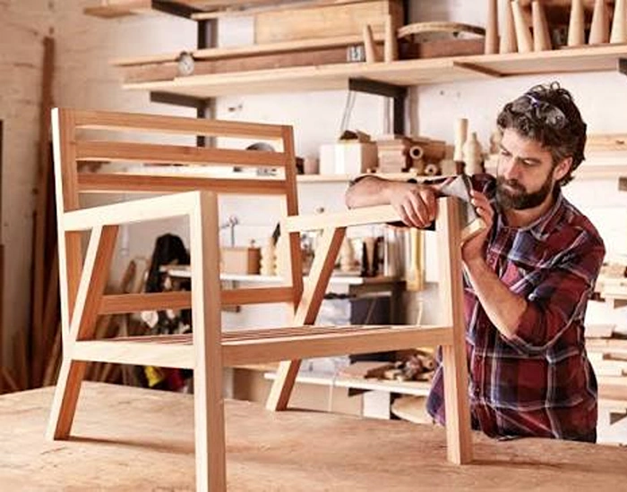 Home Carpentry service creating custom shelves, cabinets, and wooden storage for residential interiors