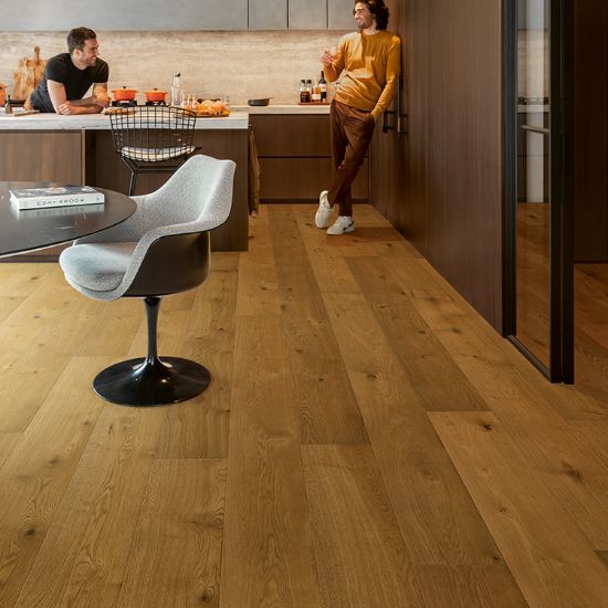 Dark Brown kitchen-Wood Floor