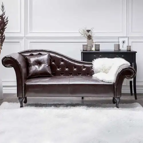 Leather Chaise Lounge