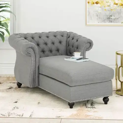 Rolled Arms Chaise Lounge