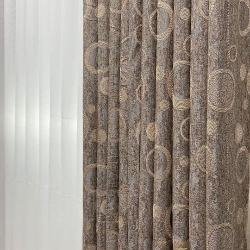 Patterned office curtains