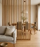 Living Rooms Wood Partition