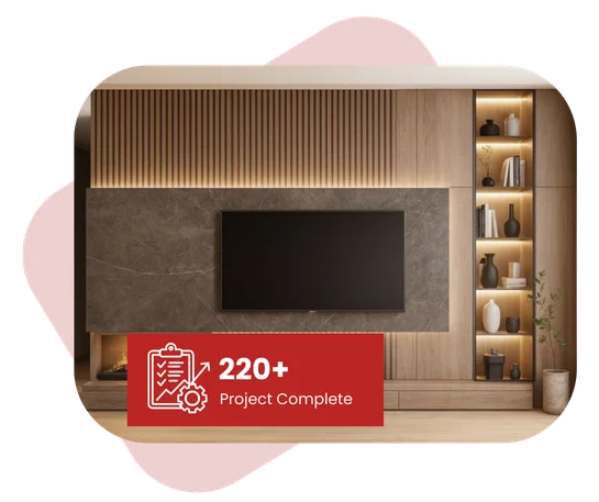 Sleek wall mounted television cabinet