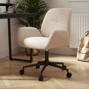 Ginny Boucle Swivel Office Chair