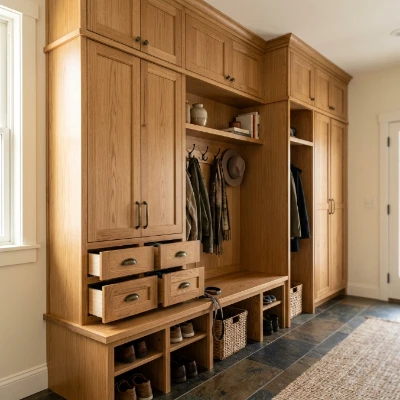 Custom Wooden Storage Cabinets
