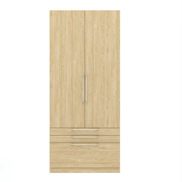 Foster Double 3 Drawer Wardrobe