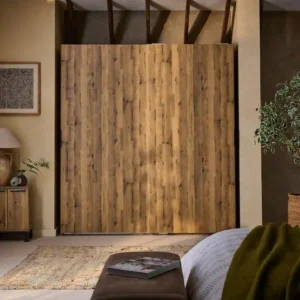 Highgate Grey & Oak 2 Door Wardrobe
