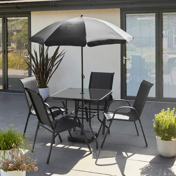 6 Piece Metal Garden Dining Set - Image 2