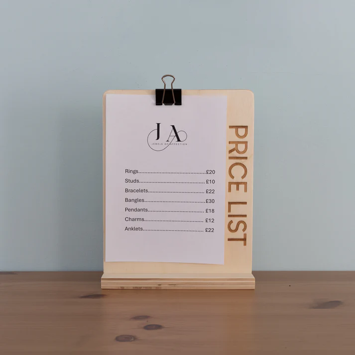A5 Menu Price List Display Board - Image 2