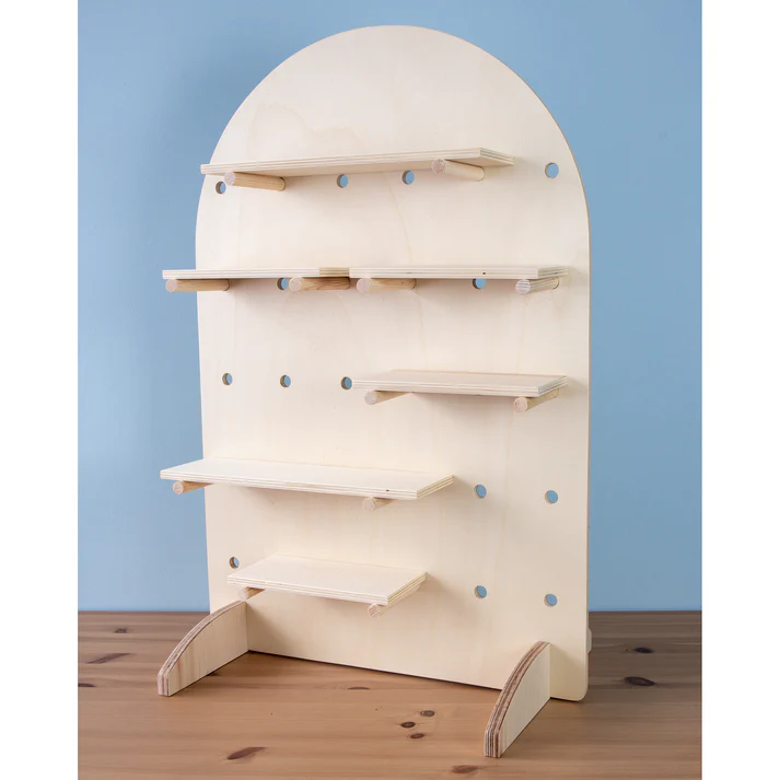 Curved Table Top Pegboard Display Stand - Image 2