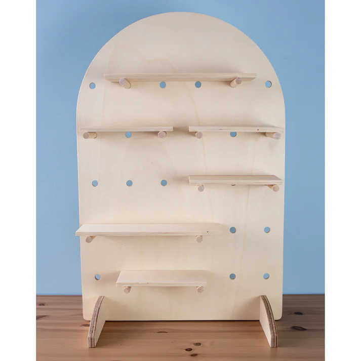 Curved Table Top Pegboard Display Stand - Image 4