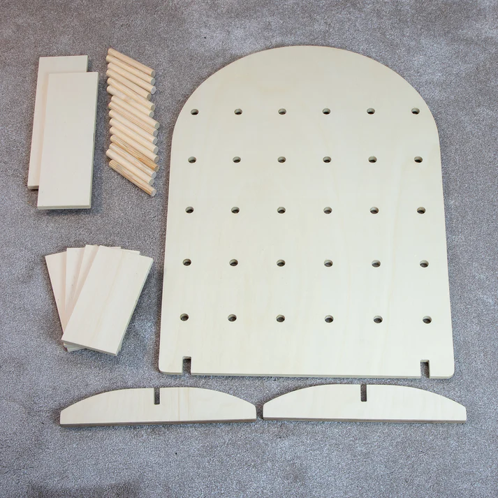 Curved Table Top Pegboard Display Stand - Image 5
