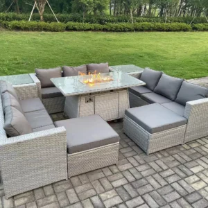 Fimous Outdoor Garden Dining Sets Rattan Furniture