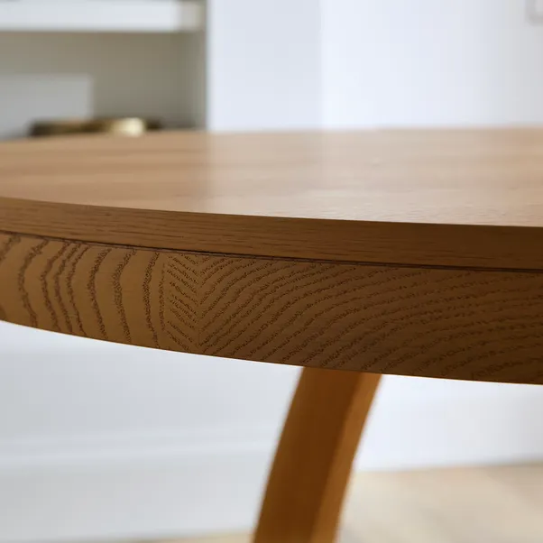 Judah Extendable 4 to 6 Seater Round to Oval Dining Table - Image 3