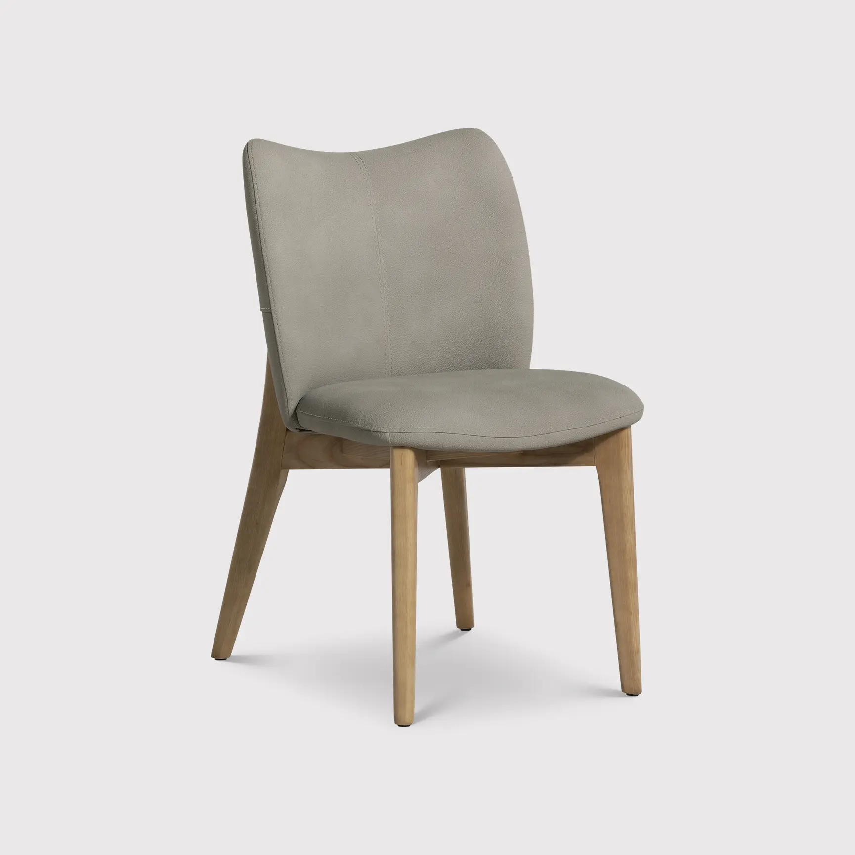 Neutral Faux Leather Dining Chair - Image 2