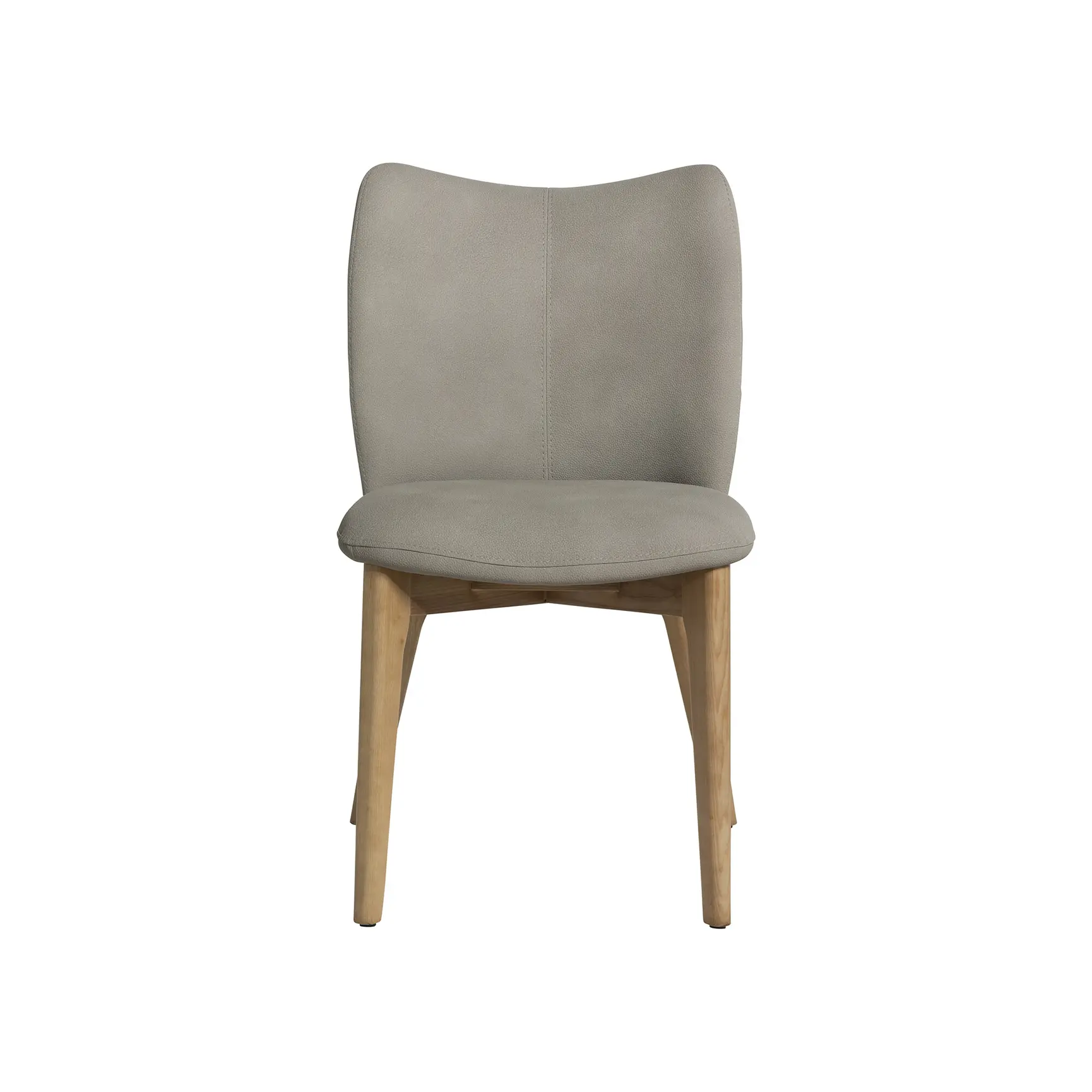Neutral Faux Leather Dining Chair - Image 3