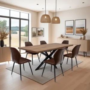 Panama Rectangular 4 6 Seater Large Extendable Dining Table