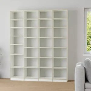 Wide bookshelf made to measure