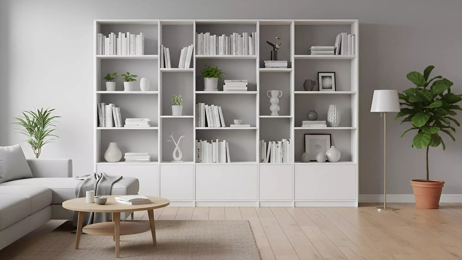 Wide library made to measure