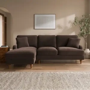 Beatrice II Velvet Corner Chaise Sofa