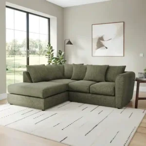 Blake Soft Texture Chenille Corner Chaise Sofa