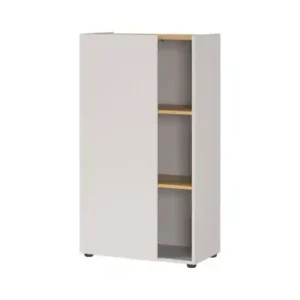 Dieter Combination Cupboard (Cashmere/Navarra Oak)