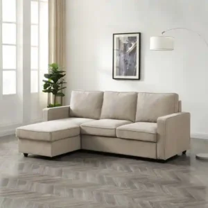 Kayden Woven Reversible Trundle Corner Double Sofa Bed