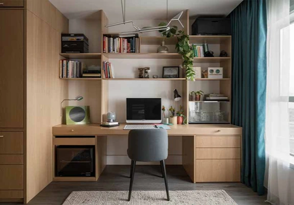 Office Furniture featuring desks, tables, and storage units