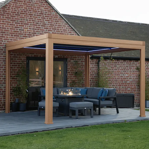 Pergola Dubai construction showing skilled carpentry work with durable outdoor wood frames
