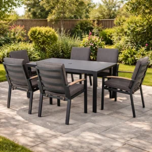Supremo 6 Seat Rectangle Dining Set