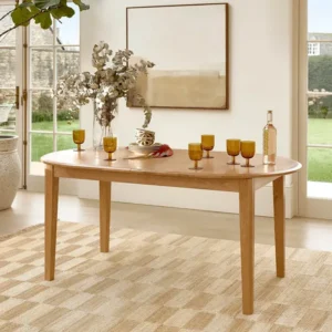 Corton Natural Oak Oval Dining Table