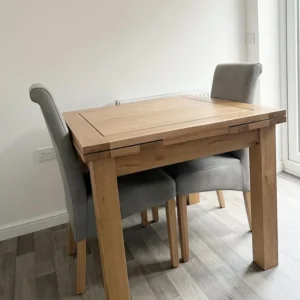 Dorset Natural Solid Oak Extendable Dining Table