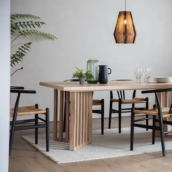 Loma 8-Seater Natural Solid Oak Dining Table