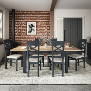 Richmond 8-Seater Grey-Oak Extendable Dining Table
