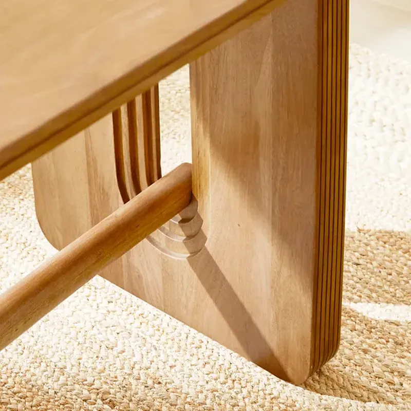 Romy Natural Mango Wood Rectangular Dining-Table