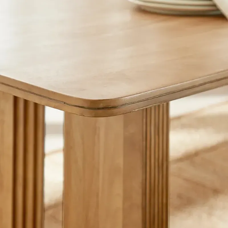 Romy Natural Mango Wood Rectangular Dining Tables
