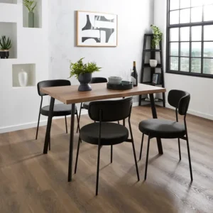 Tiarna Rustic Oak Wave Edge Dining Table