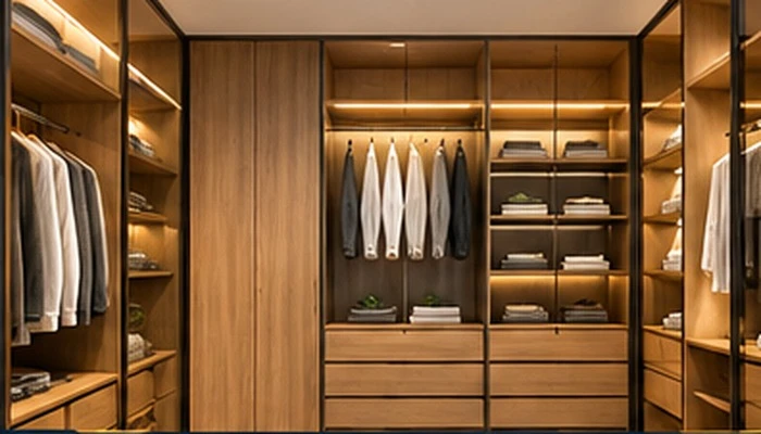 Custom-made wooden wardrobes and built-in storage cabinets in Dubai
